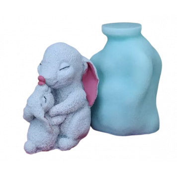 Силиконовая форма №649 "Зайки" №37