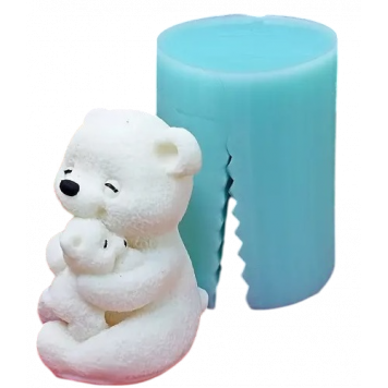 Силиконовая форма №1403 "Медведица с медвежонком"№1