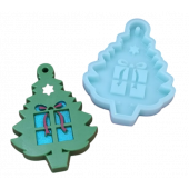 Силиконовая форма №219 Елочка с подарками