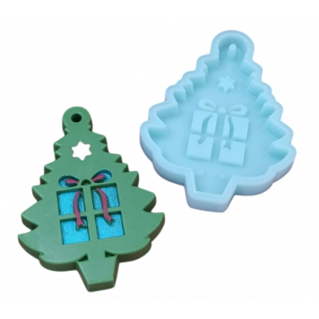 Силиконовая форма №219 Елочка с подарками