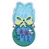 Силиконовая форма №224 Шарик со свечами