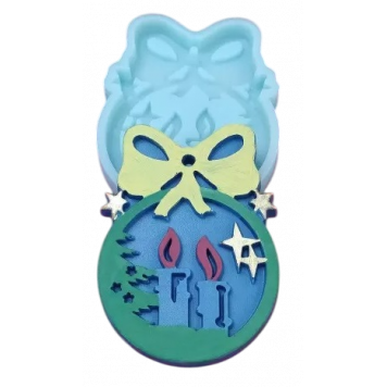 Силиконовая форма №224 Шарик со свечами