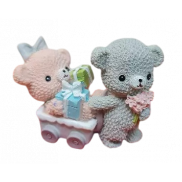 Силиконовая форма №759 Медвежата с подарками