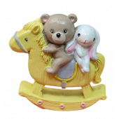 Силиконовая форма №762 Мишка и зайка