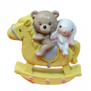 Силиконовая форма №762 Мишка и зайка