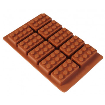 Форма силиконовая для шоколада "Лего №1" 19*12 см, 10 ячеек