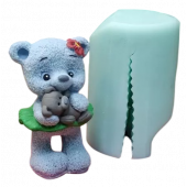 Силиконовая форма №1661 Мишка в юбочке