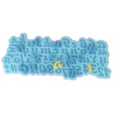 Силиконовая форма №1718 Алфавит №10 (строчные)
