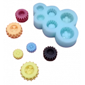 Силиконовая форма №1768 Колёсики мини