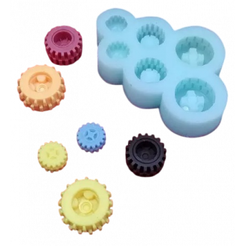 Силиконовая форма №1768 Колёсики мини