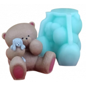 Силиконовая форма №1952 Мишка-пухлик мини
