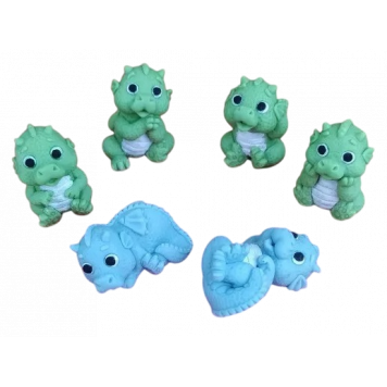 Силиконовая форма №1972 Милые дракончики