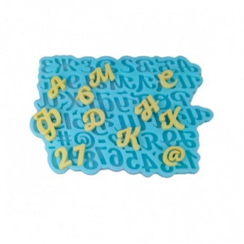 Силиконовая форма №1718 Алфавит №10 (заглавные)