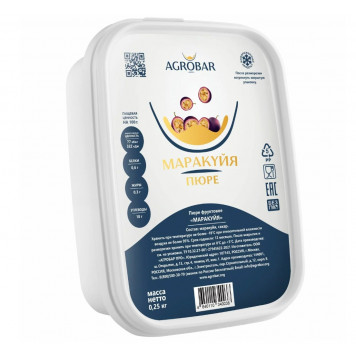 Пюре заморож. Агробар Маракуйя, 250г