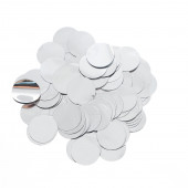 Наполнитель для шара "Конфетти круг", 1,5 см, фольга, цвет серебряный, 10 г