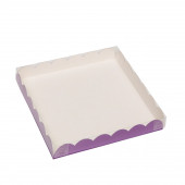 Коробочка для печенья, сиреневая, 21 х 21 х 3 см