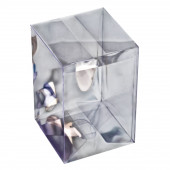 Складная прозрачная коробка из PVC, для упаковки подарков, 12×12×18 см