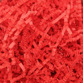 Наполнитель бумажный, красный - коралловый, 50 г