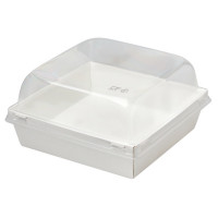 Упаковка Бенто 14*14*8 с купольной крышкой