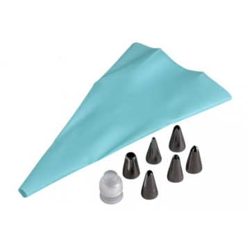 Кондитерский набор: 6 насадок, 1 переходник, 1 мешок