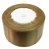 Лента атласная Сатин Капучино 50мм, 25ярд