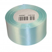 Лента атласная Сатин Голубой 50мм, 25ярд