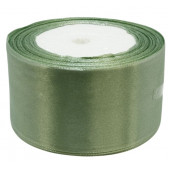 Лента атласная Сатин Спаржа 50мм, 25ярд