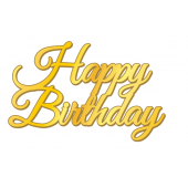 Топпер НВ курсив золотой акрил рза133