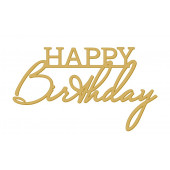 Топпер HB золотой акрил нов10