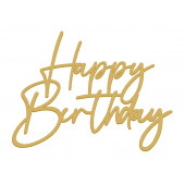 Топпер HB золотой акрил нов11