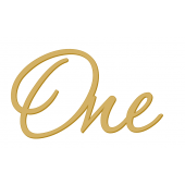 Топпер One золотой акрил нов51