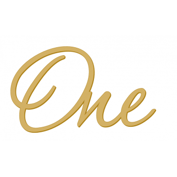 Топпер One золотой акрил нов51