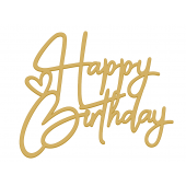 Топпер HB золотой акрил нов44