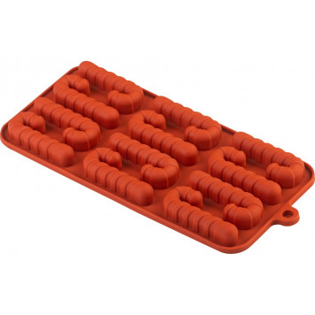 Форма Новогодняя трость силиконовая, 12 ячеек