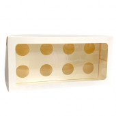 Коробка 8 капкейков 33*16*10 белая