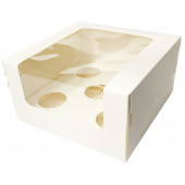 Коробка 5 капкейков 18*18*10 белая