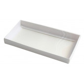 Коробка для плитки с прозр.крышкой 18*9*1 белая
