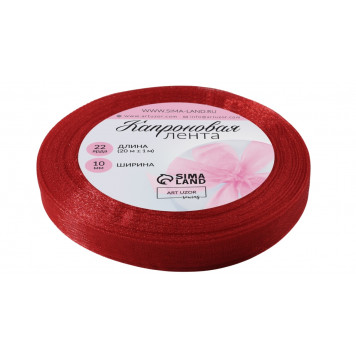 Лента капроновая 10мм*22±1ярд(20м±1м) №26 красный АУ