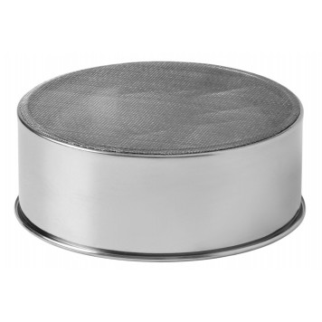 Сито для просеивания Доляна «Металлик», d=13 см, нержавеющая сталь, серебристое