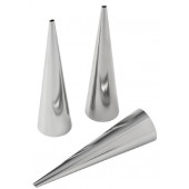 Формы для круассанов и трубочек, 12.5×3.5 см, набор 3 шт., нержавеющая сталь