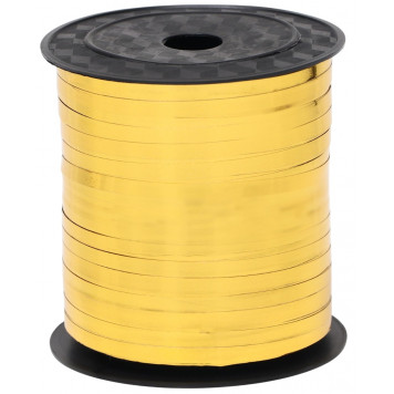 Лента металлизированная 0,5 см х 225 м, золотая