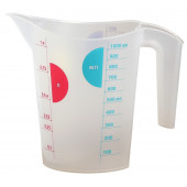 Кувшин мерный 1л 13х18х16см, прозрачный