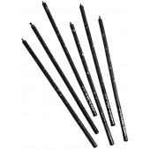 Набор свечей в торт, 6 штук "Исполнение желаний", 16,5 см, чёрный  с золотом