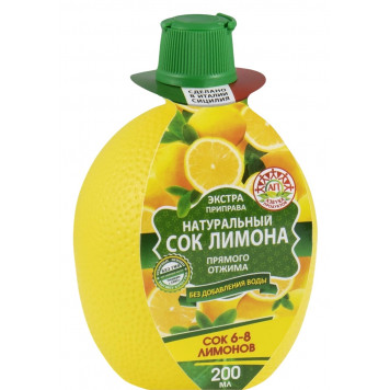 Натуральный сок «Азбука продуктов» лимон, 200 мл