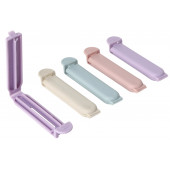 Зажимы для пакетов Доляна «Базис», 5 шт., 7 см, МИКС