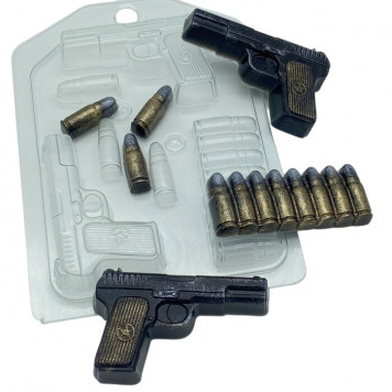 Форма пластиковая Пистолет ТТ мини