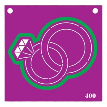 Трафарет и форма №400 (Свадебные кольца)