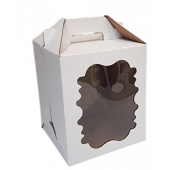 Коробка 18*18*22 с окном и ручкой