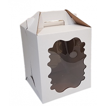 Коробка 18*18*22 с окном и ручкой