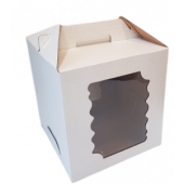 Коробка 24*24*26 с окнами и ручкой